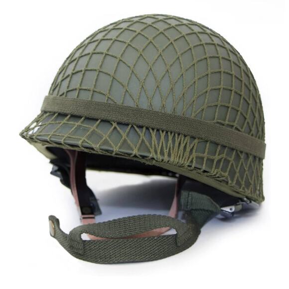 WW2 US M1 helmet with helmet cover - Picture 1 of 10